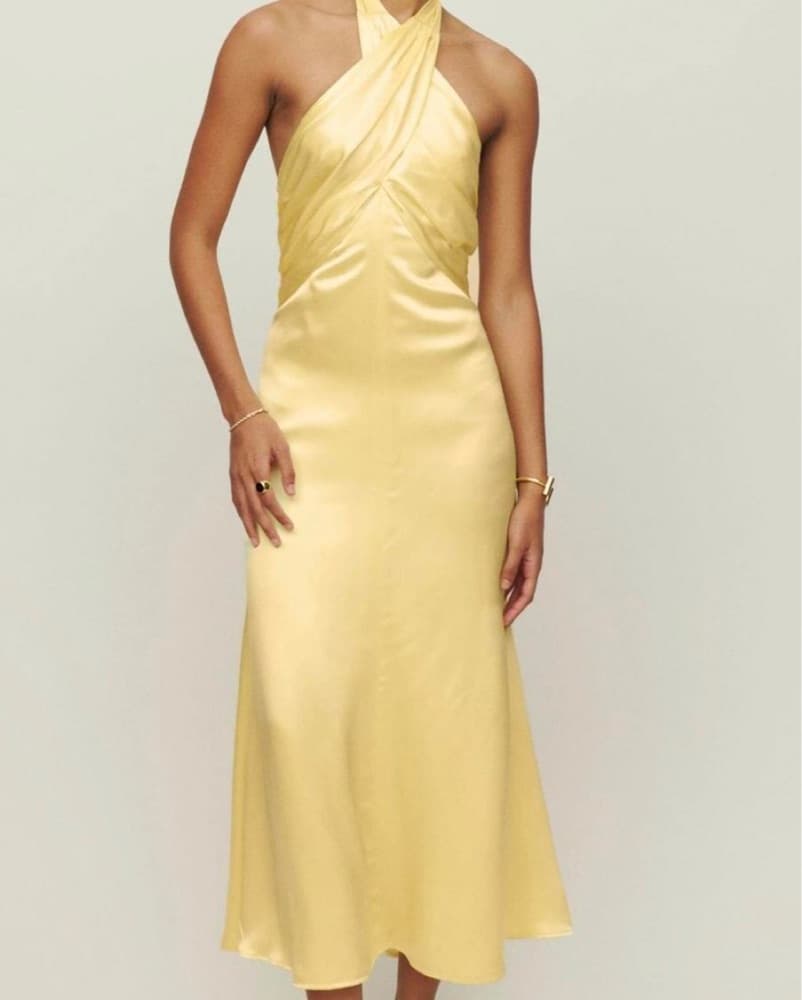 reformation silk dress - Image 1