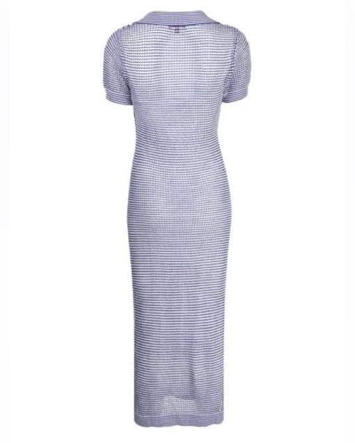 Staud Oceane Crochet Midi Mesh Dress - Image 3