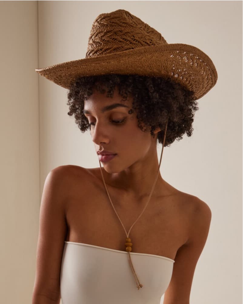 Lack Of Color Raffia Cowboy Hat - Image 1
