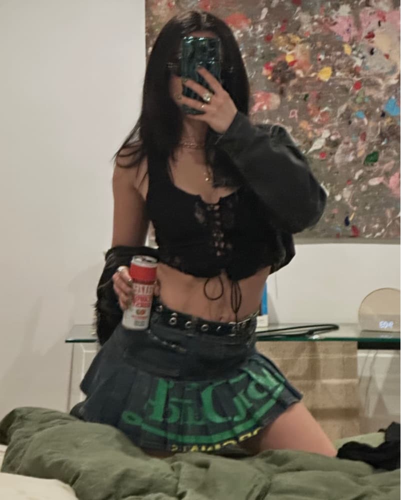 Von Dutch Big Logo Pleated Mini  - Image 1