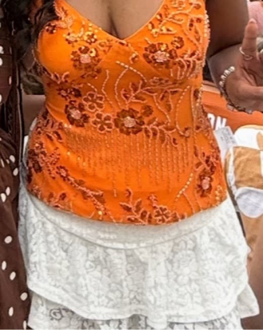 Orange Tie Back - Image 4