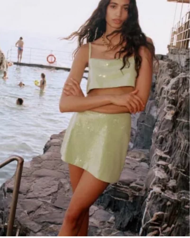 Reformation Dream Sequin Two Piece Set - Image 4