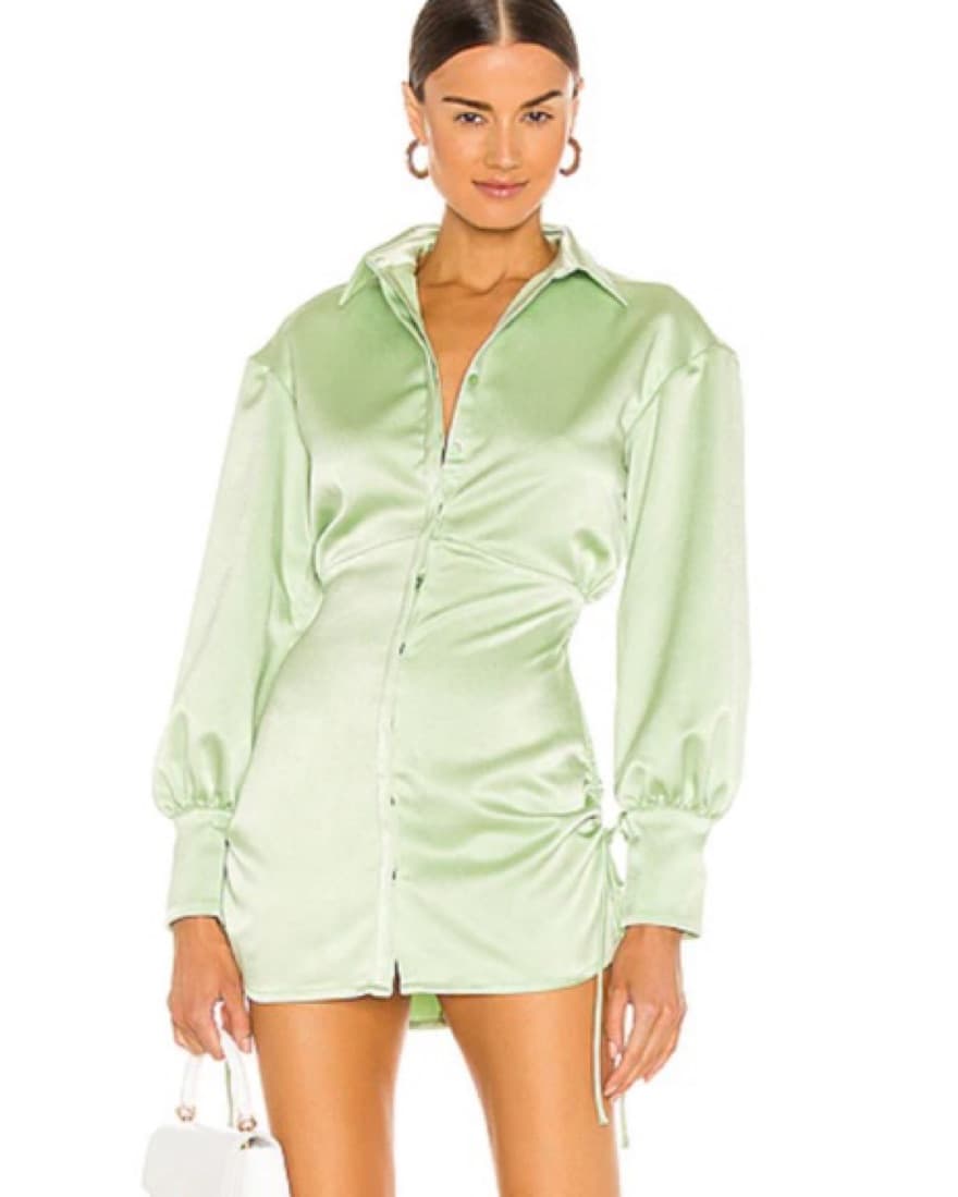 Danielle Guizio Light Green Mini Dress - Image 1