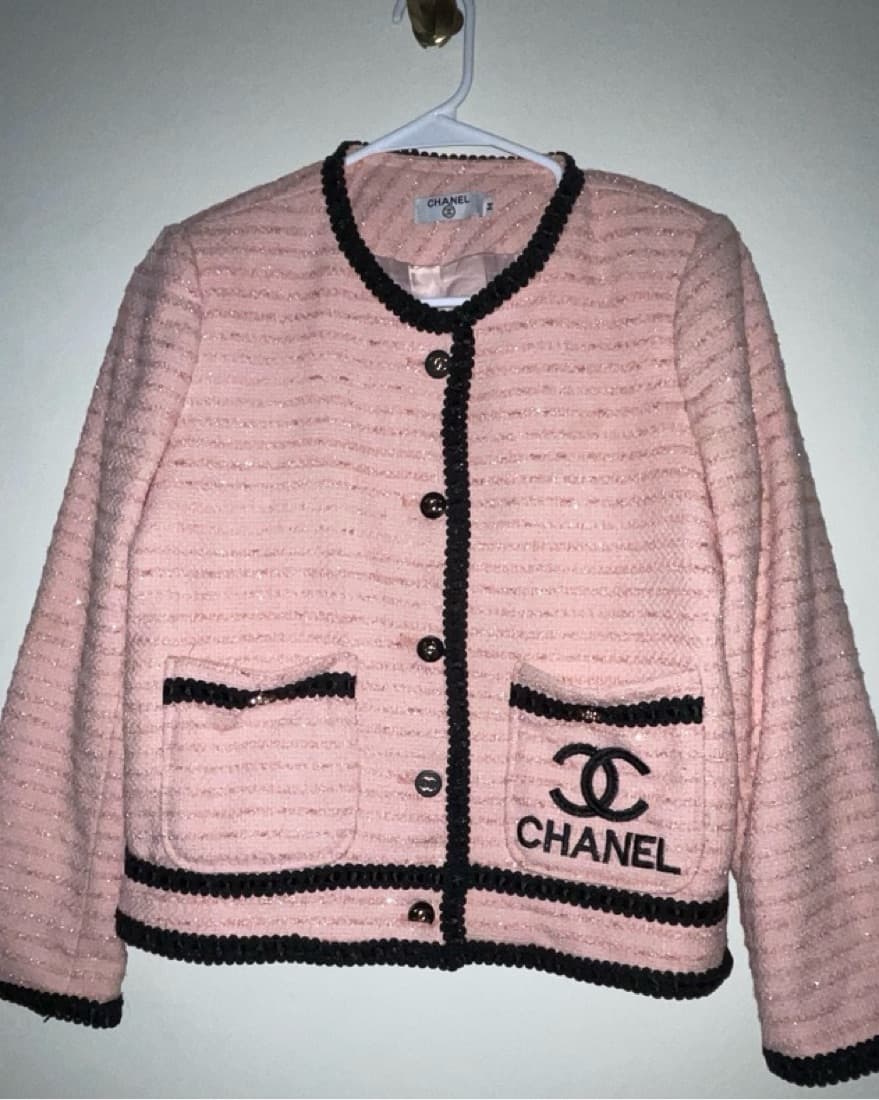 Vintage Chanel tweed embroidered jacket  - Image 2