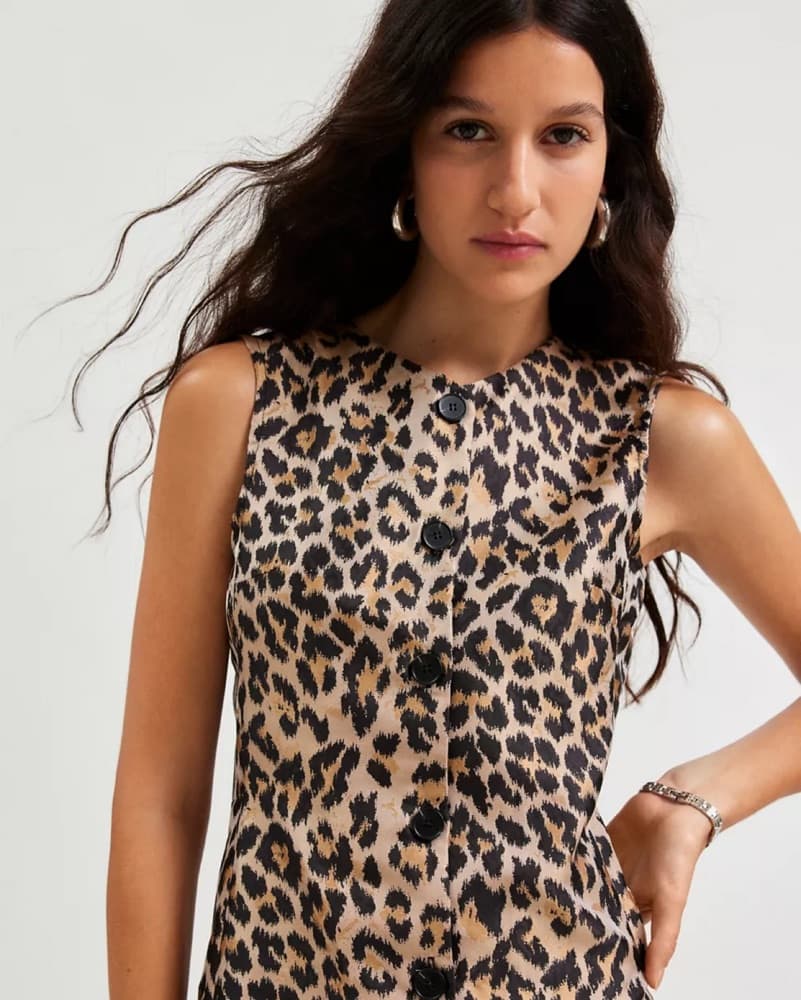 Ghospell Patty Leopard Print Mini Dress - Image 5