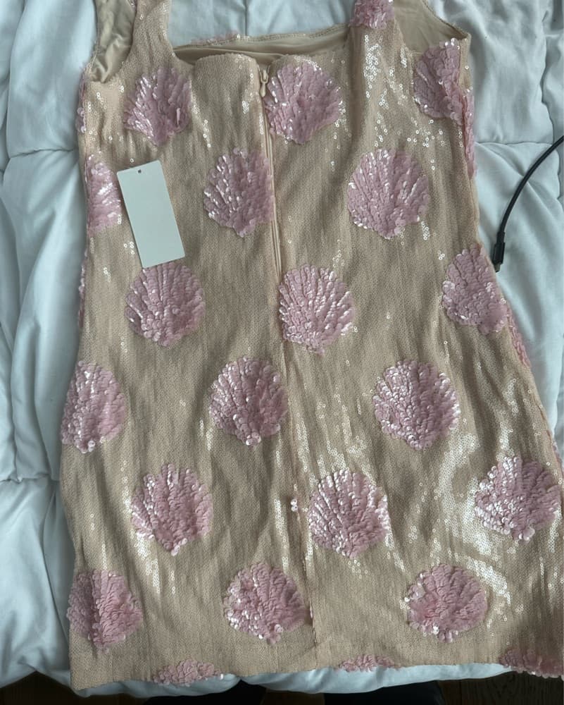 Sparkling Sequin Dress with Shells - Image 5