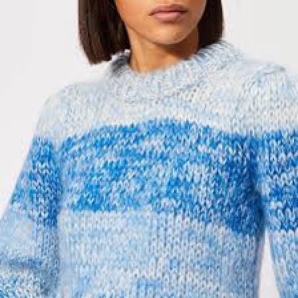 GANNI Julliard Sweater in Lapis Blue - Image 5