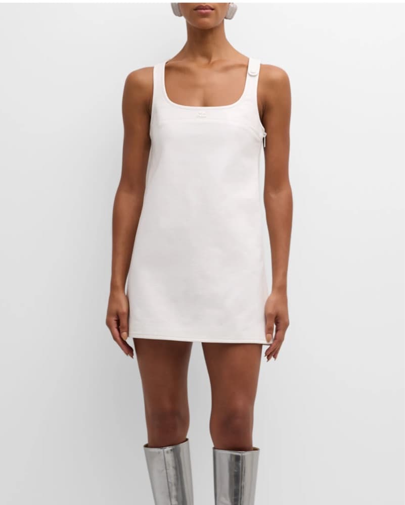 Courreges Paris White Mini Dress - Image 1
