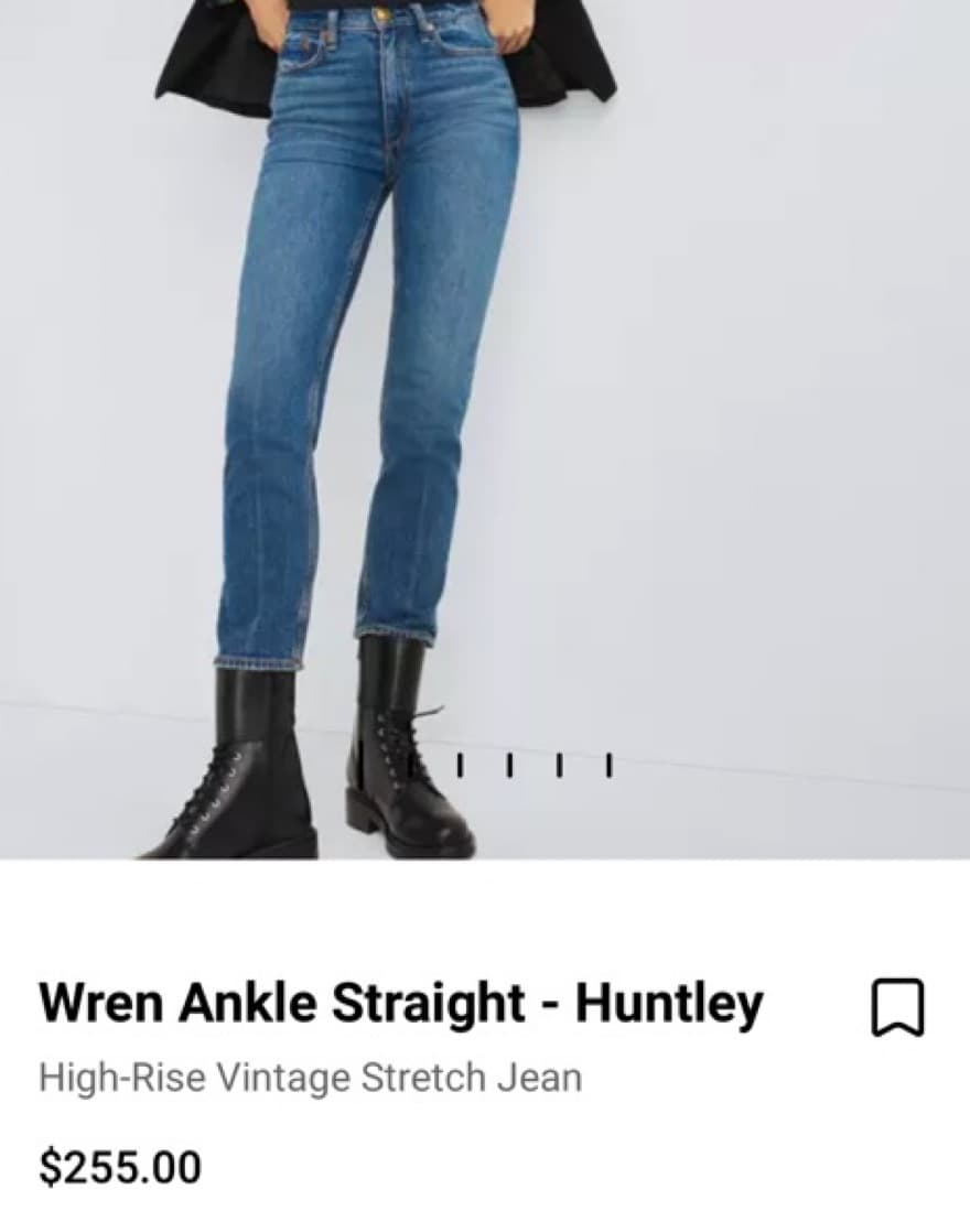 rag & bone / ankle Straight / Huntly - Image 3