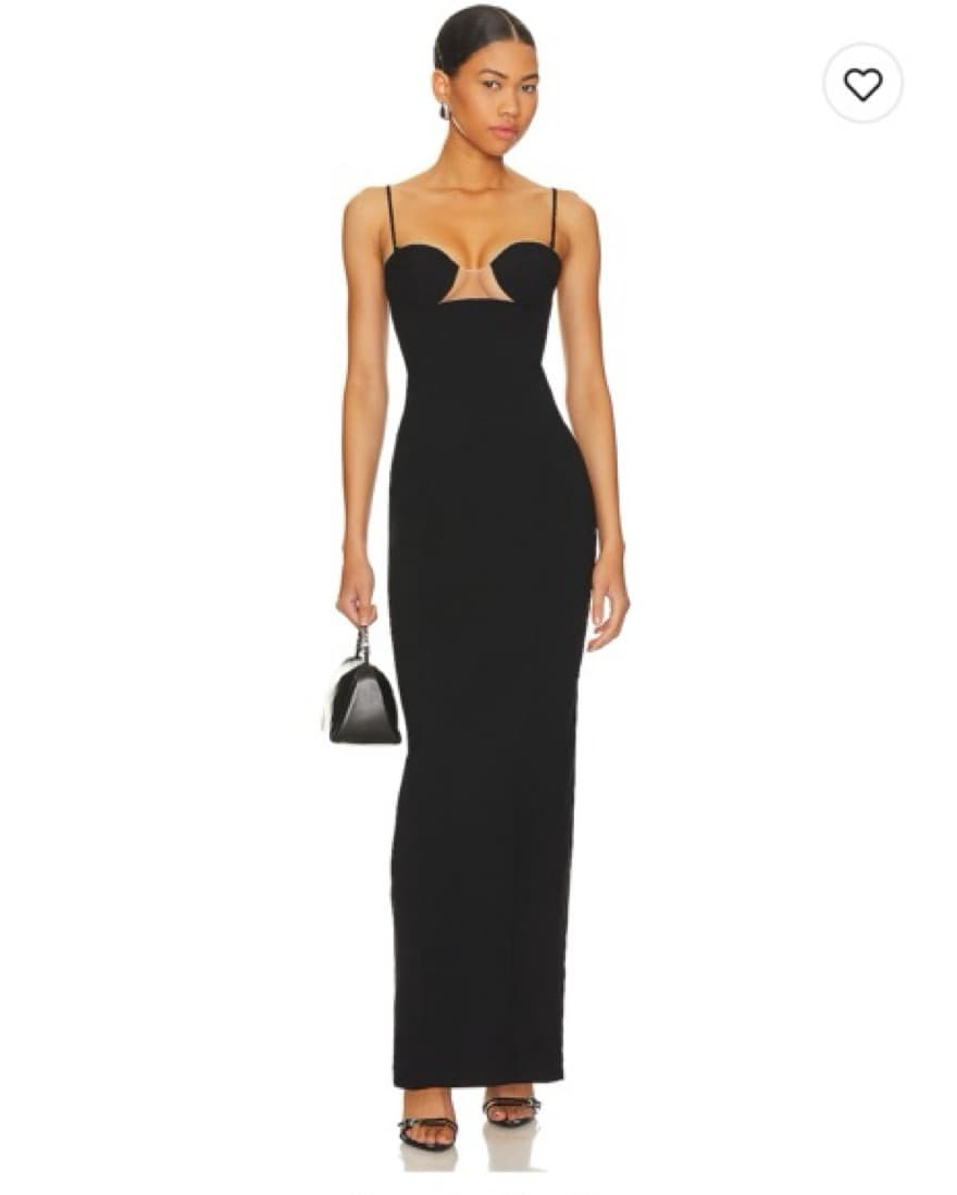 Long Black Revolve Dress - Image 5