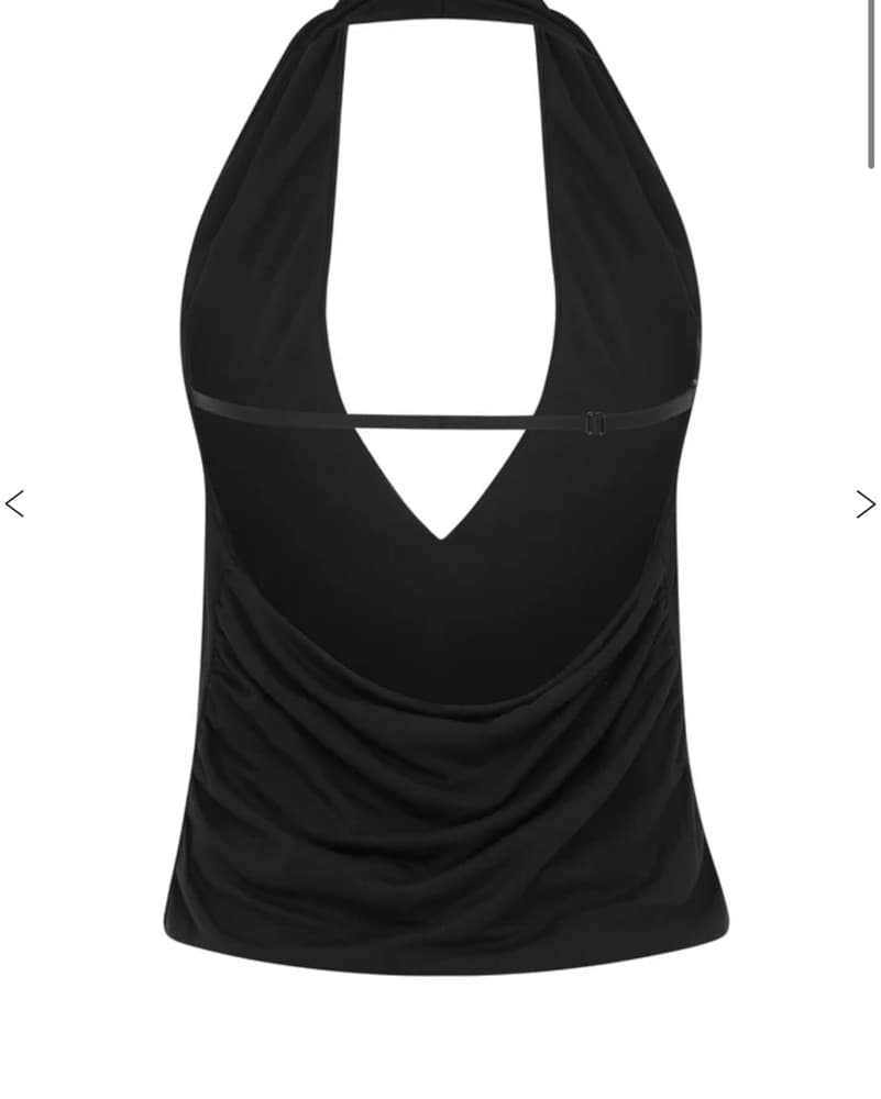 With Jean Black Halter Top Nicco Top - Image 3