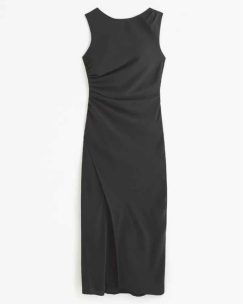 Black Backless Midi Dress - Image 4