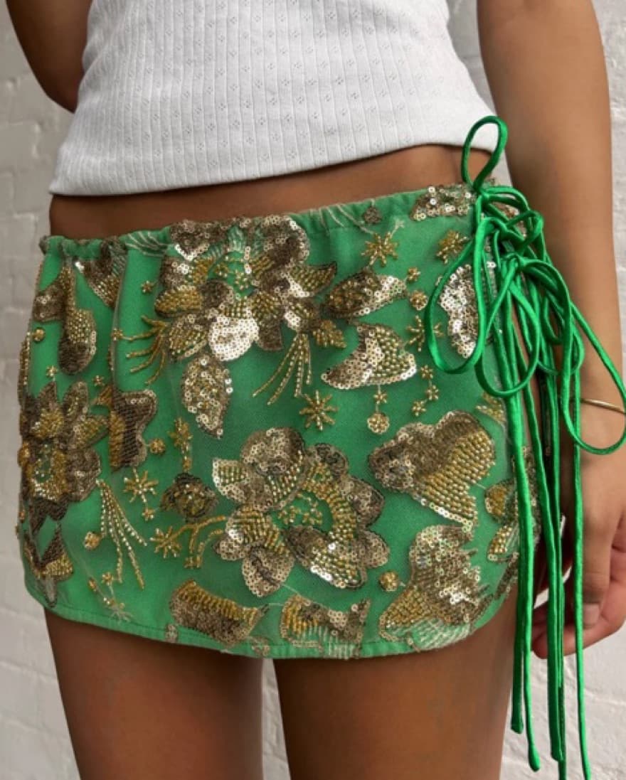 SHIMMI SHIMMI SEQUIN MINISKIRT - Image 1