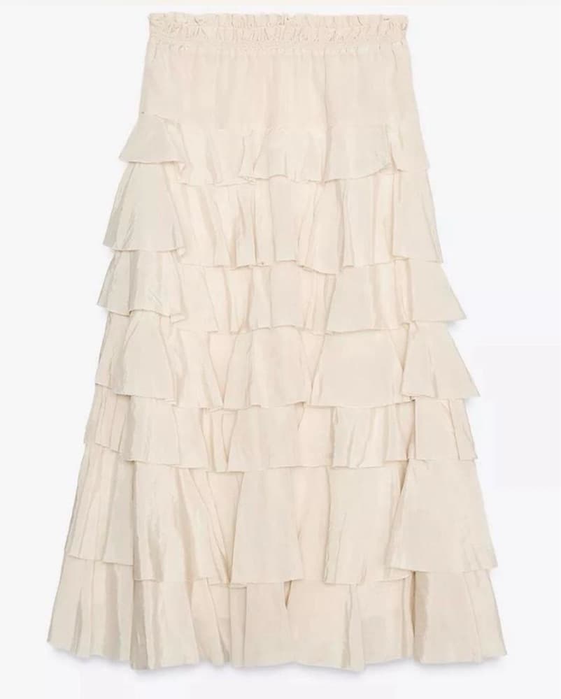 Viral Zara Ruffled Maxi Skirt - Image 2