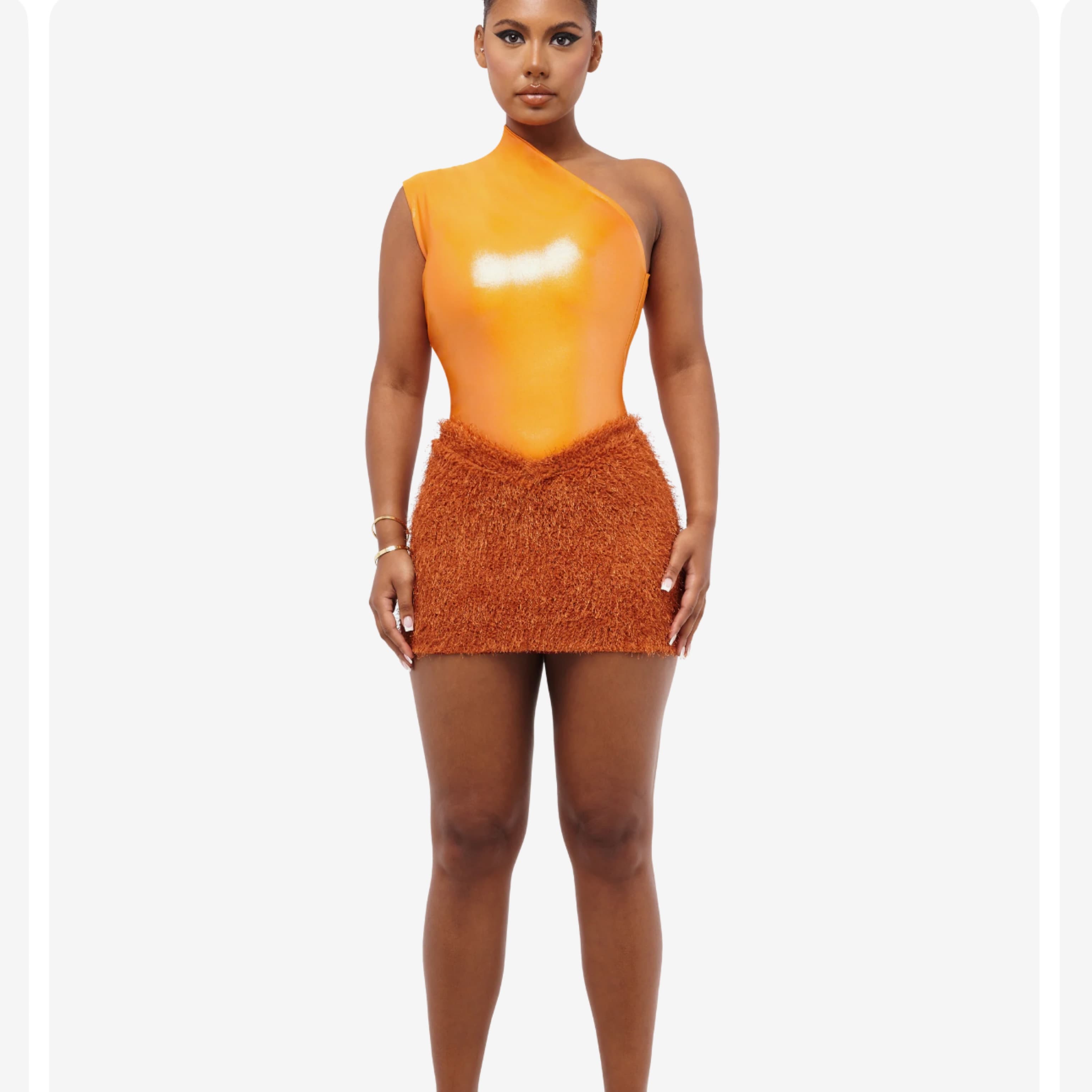 KAIBU MINI SKIRT - ANEMONE ORANGE - Image 1