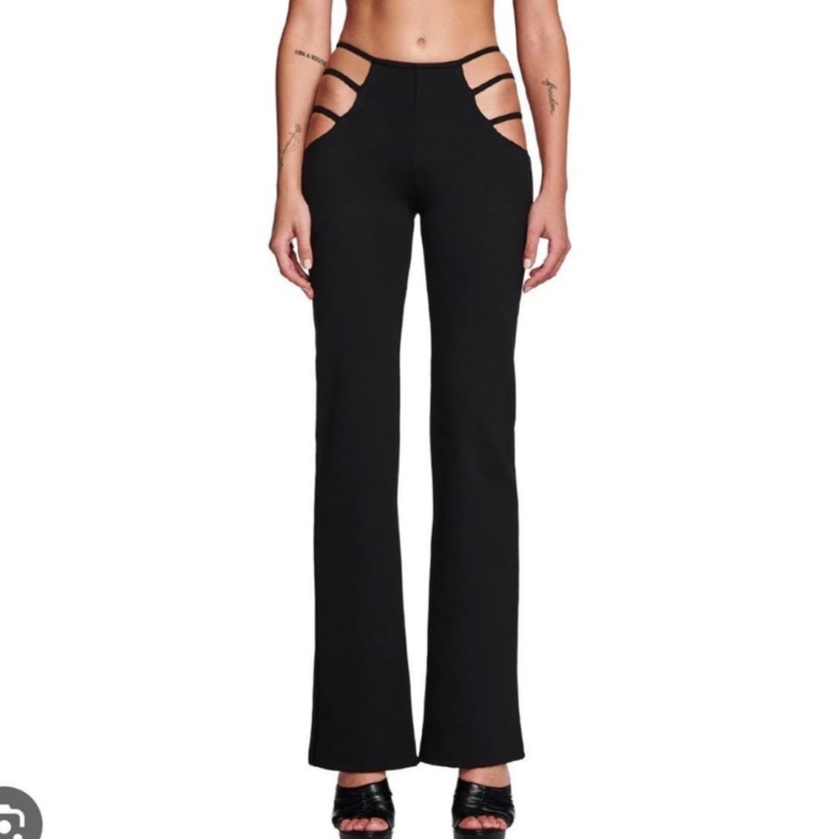 I.AM.GIA Black Flare Pants - Image 1