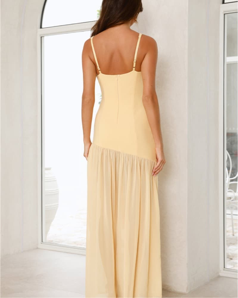 Elegant Backless Maxi Dress - Image 3