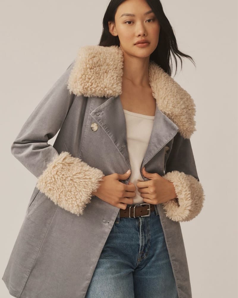 Chic Faux Shearling Coat - Image 1