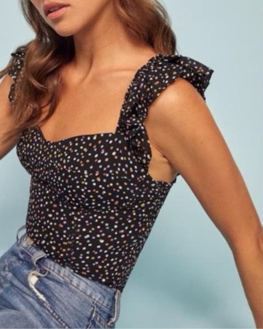 Reformation Confetti Print Top - Image 1