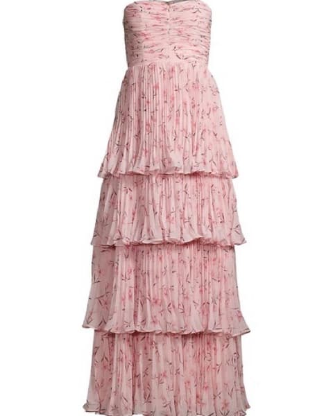 Fame and Partners Pink Strapless Dress  - Image 2