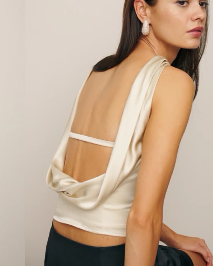 Reformation Sallie Silk Top - Image 2