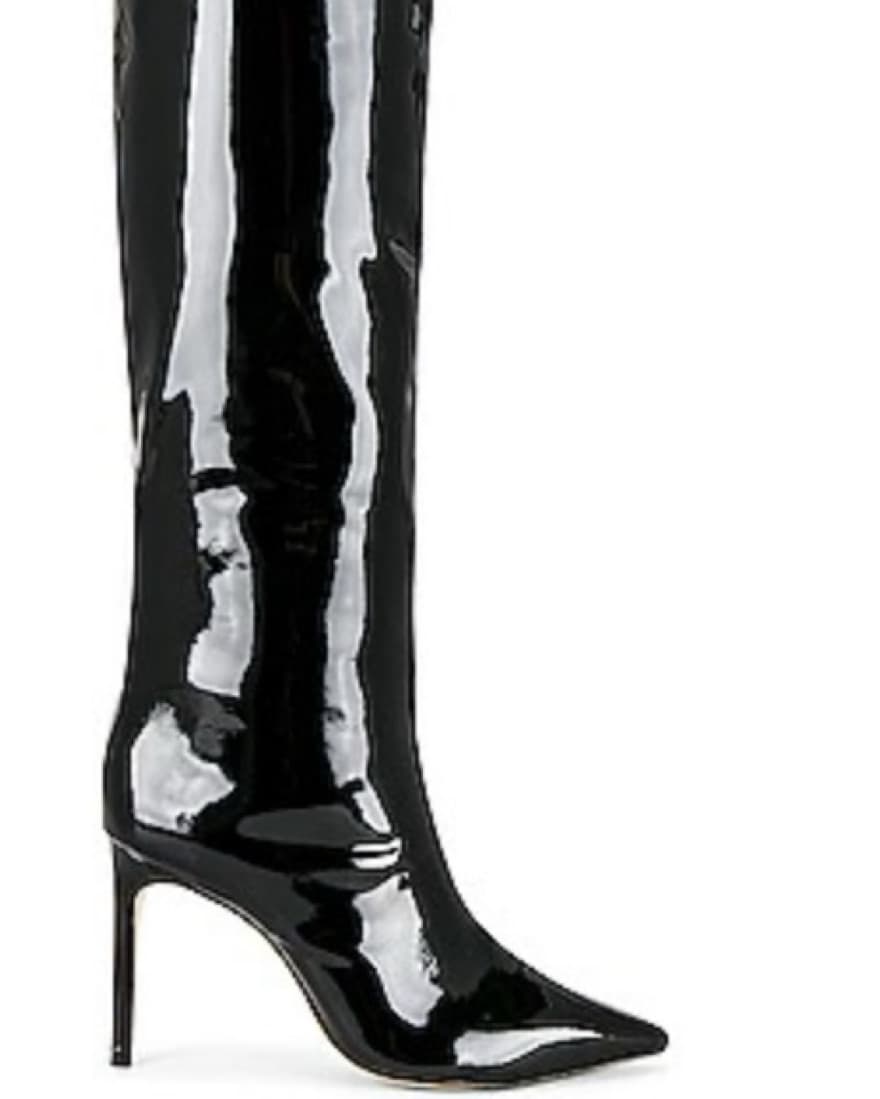 Patent Leather Heeled Boots - Image 2