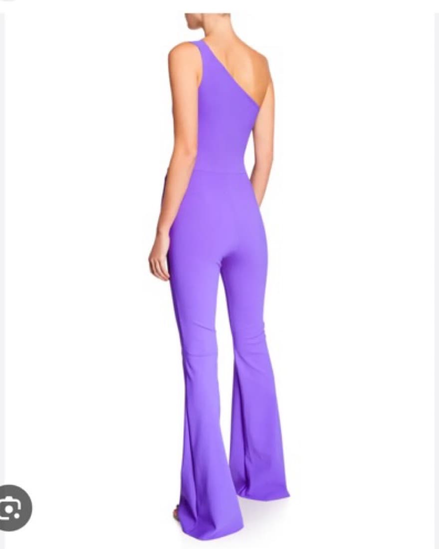 Chiara Boni Purple One Shoulder Jumpsuit - Image 2