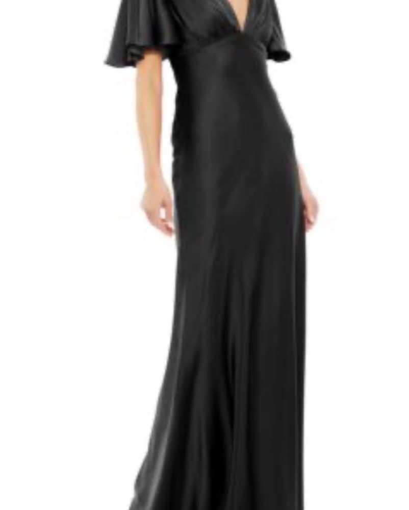 MAC DUGGAL leena Satin Sheath Gown - Image 1
