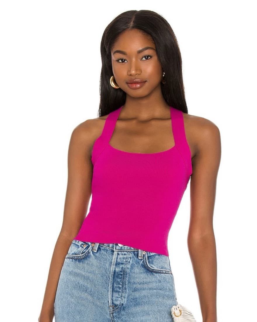 Fuschia Tie Back Top - Image 2