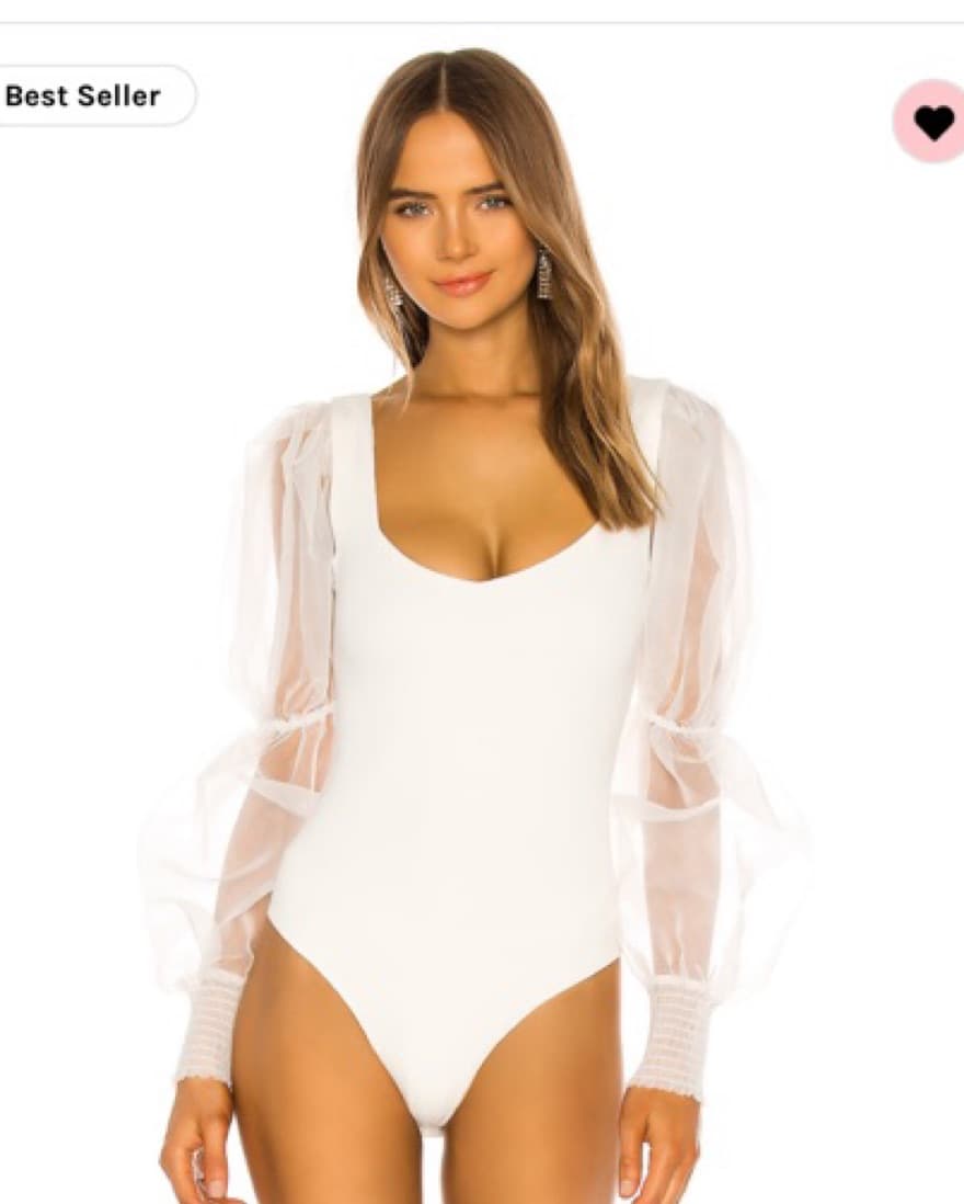 Blaine Bodysuit In White - Image 1