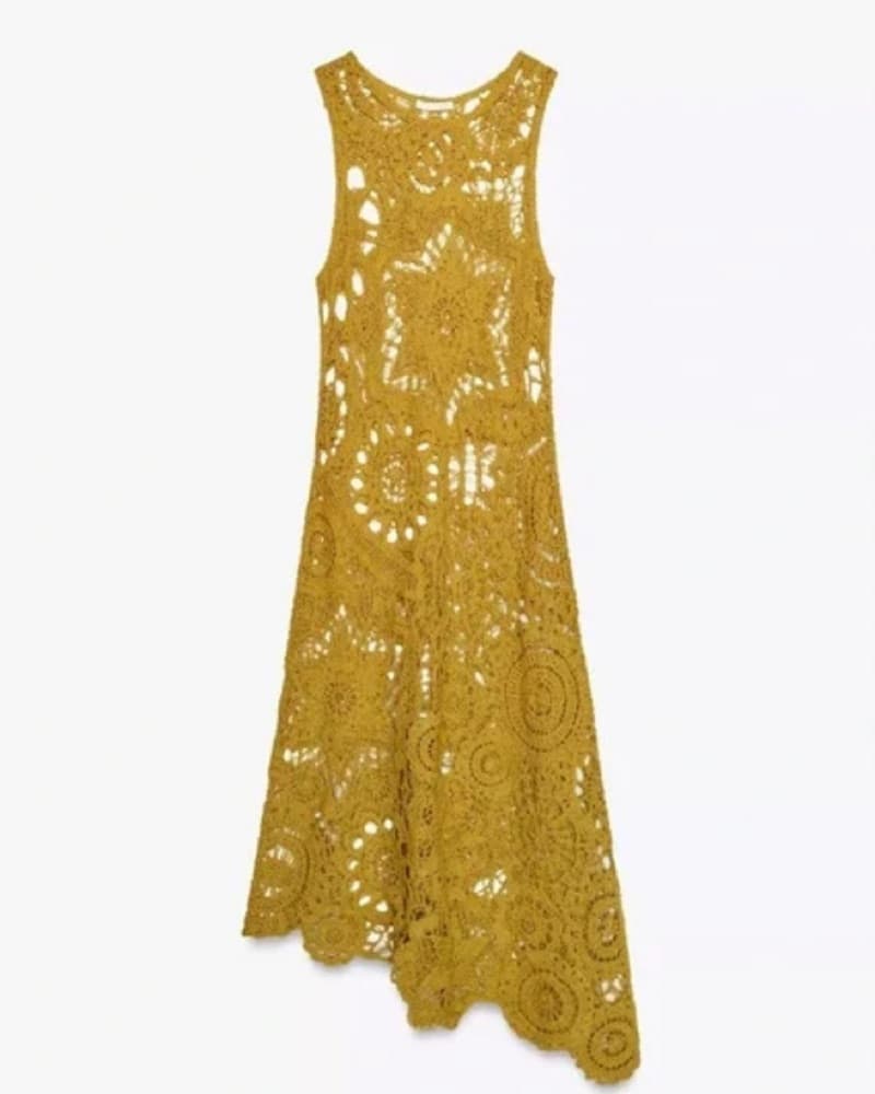 ZARA Crocheted Midi Dress - Image 1