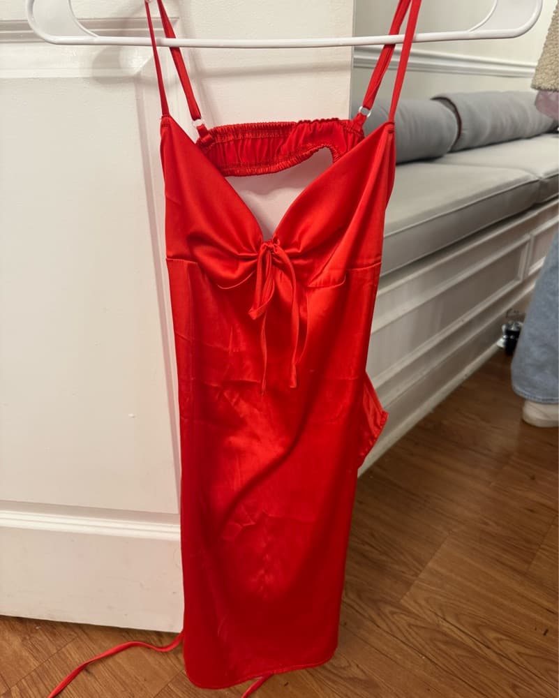 Red Mini Dress - Image 1