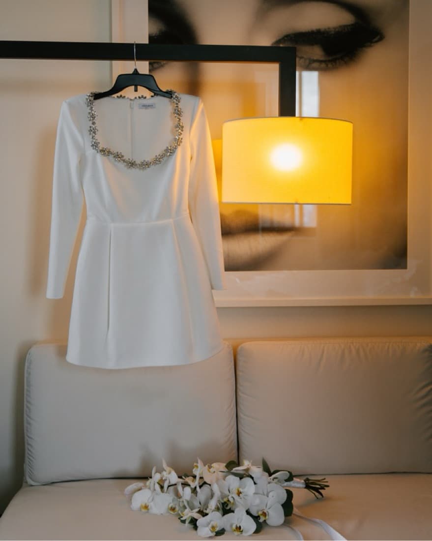 White Nadine Merabi Short Dress  - Image 4