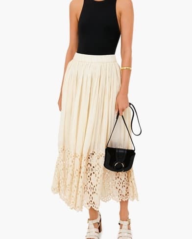 Sea New York Eyelet Maxi Skirt - Image 1