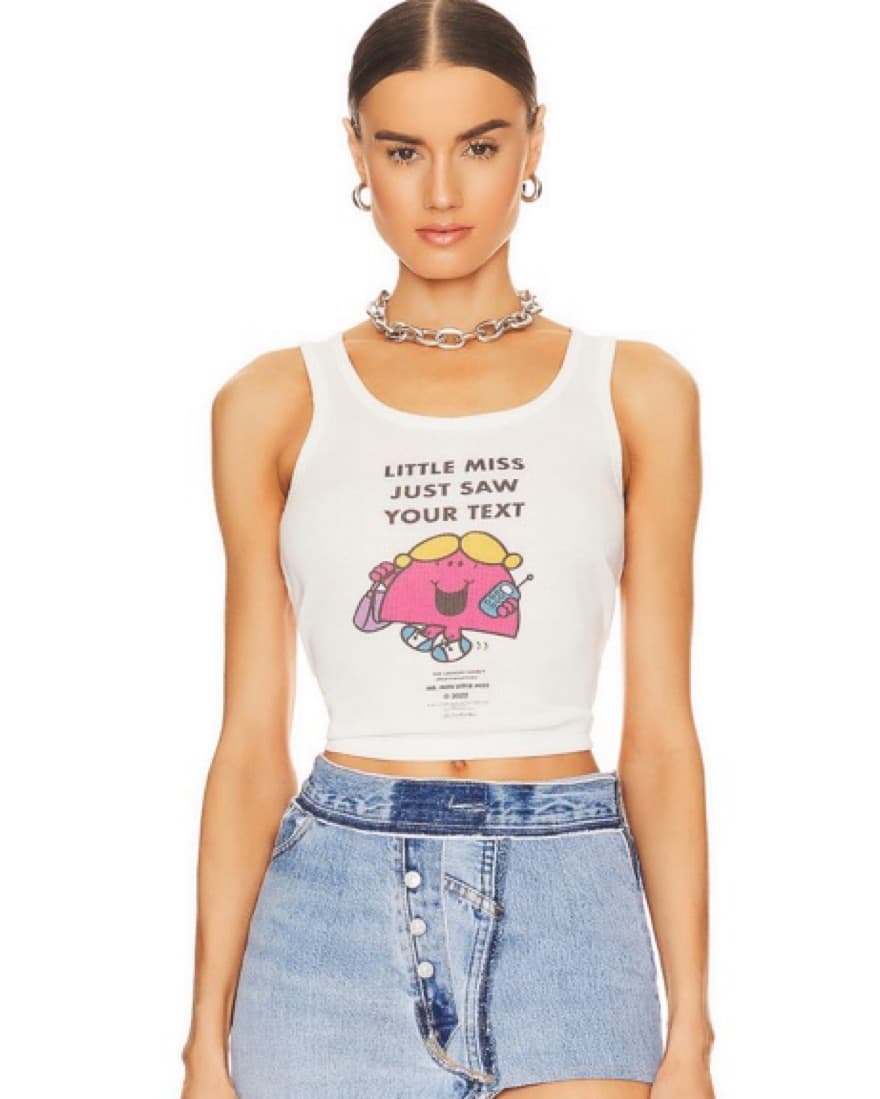 Little Miss Ribbed Tank - Image 1