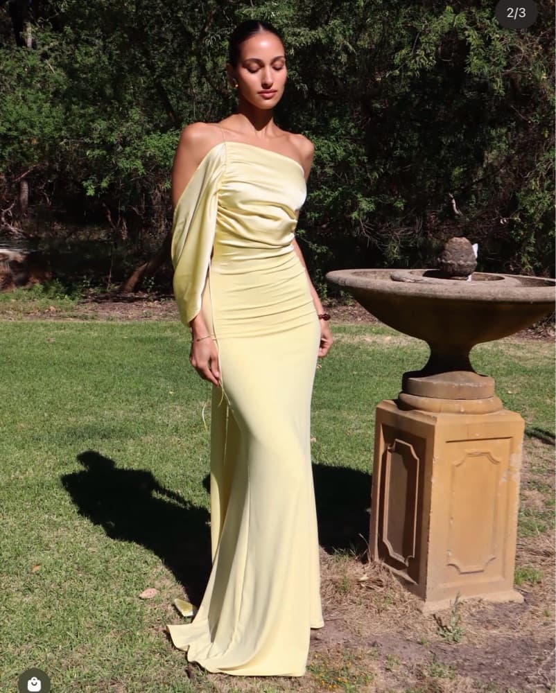 Yellow Wedding Guest Gown  - Image 1