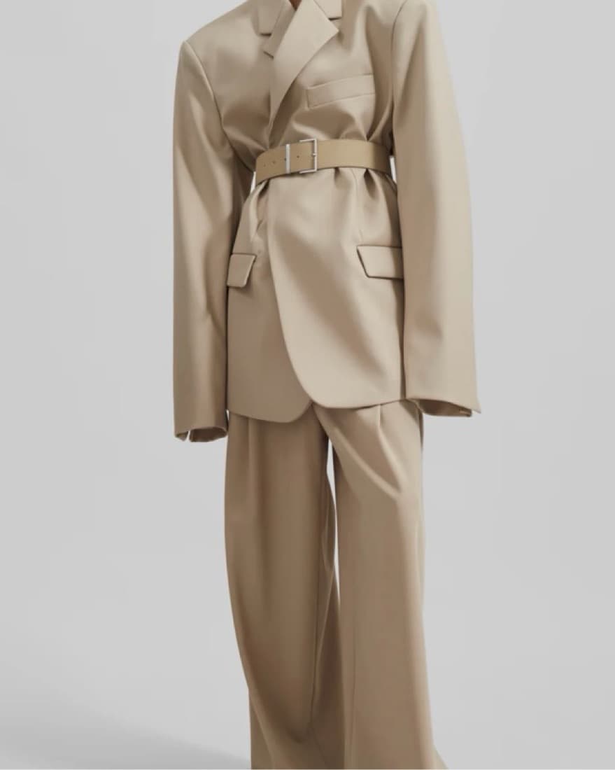 Frankie Shop Beige Blazer - Image 2