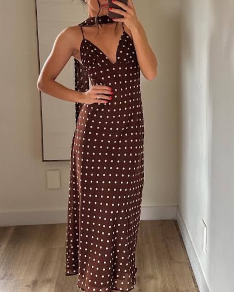 Polka dot maxi dress - Image 1