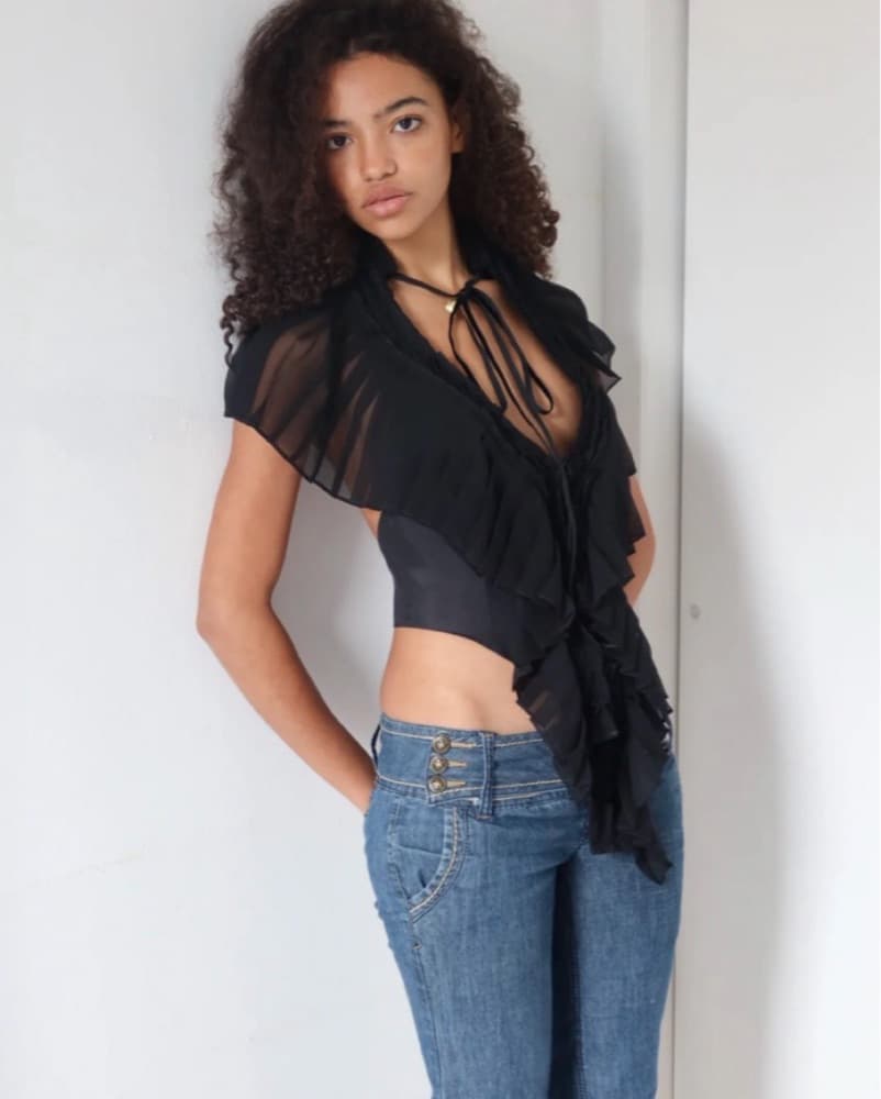 Dana Foley Pleated Vest Top - Image 3