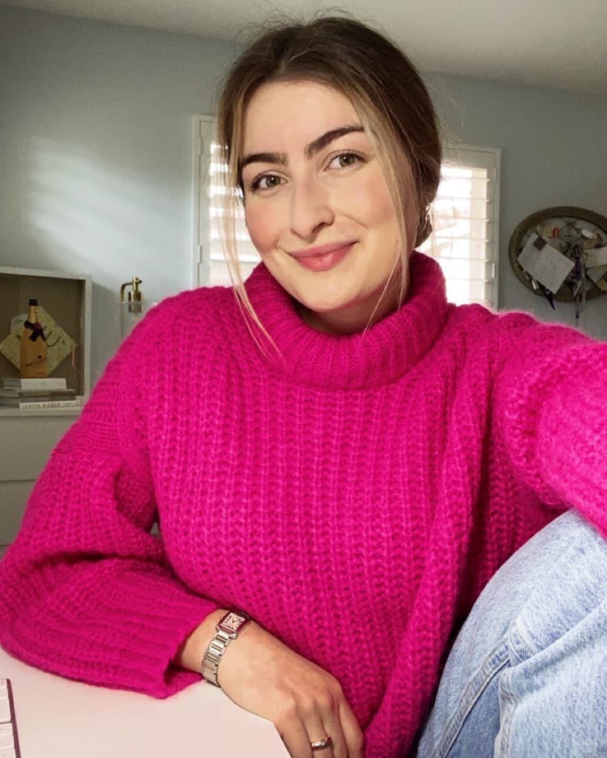 Ba&sh Hot Pink Mock Neck Sweater - Image 2