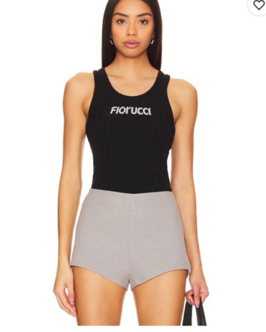 Fiorucci Logo Knit Vest Black - Image 1