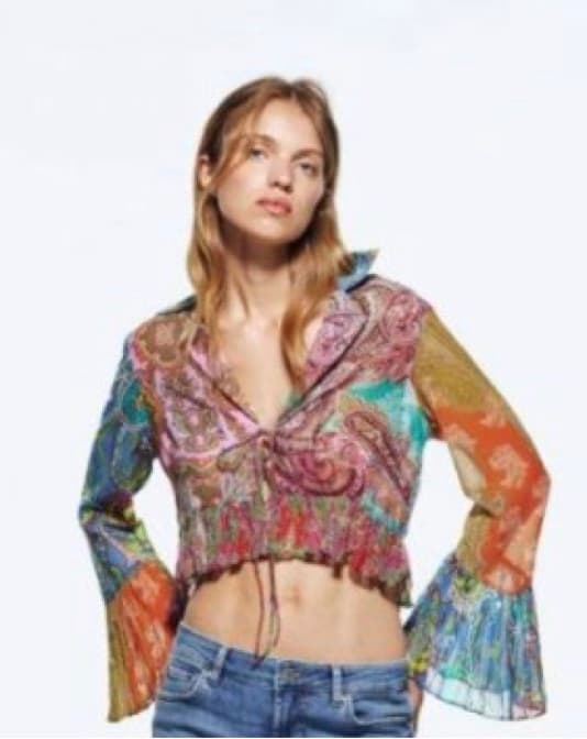 Zara Paisley Patchwork Ruffle Set  - Image 4