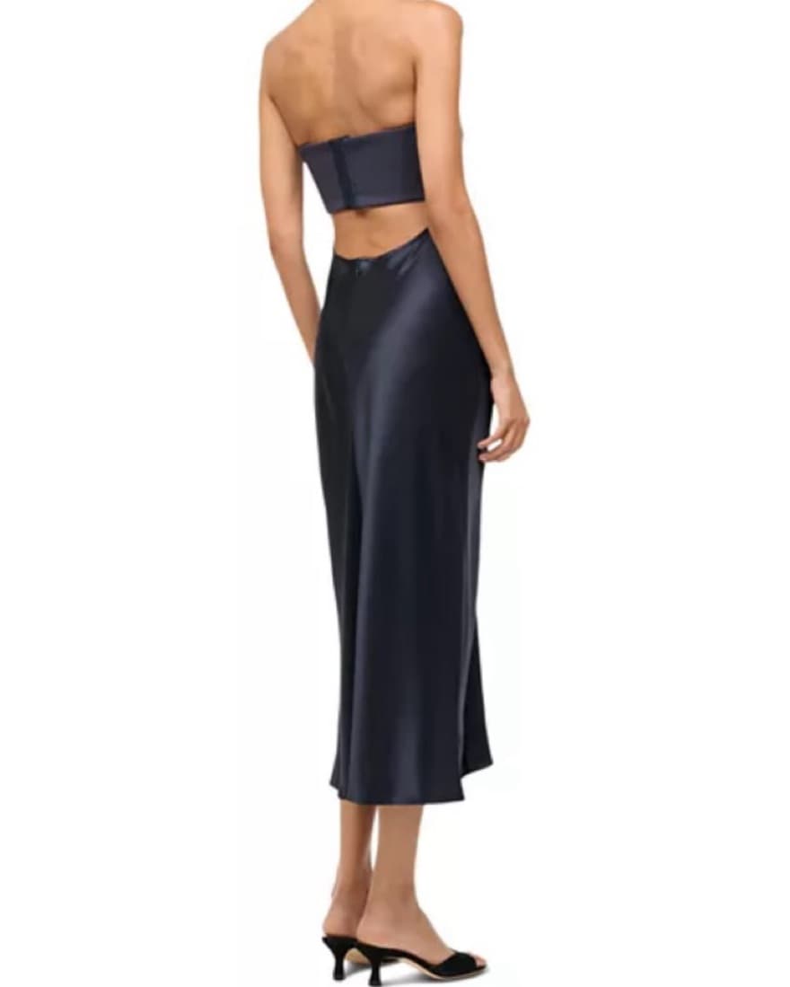 STAUD Navy Strapless Wayfairing Dress - Image 4