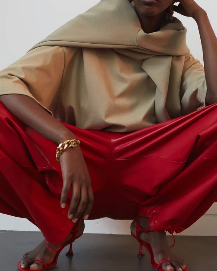 Frankie Shop Balloon Leather Pants - Image 2