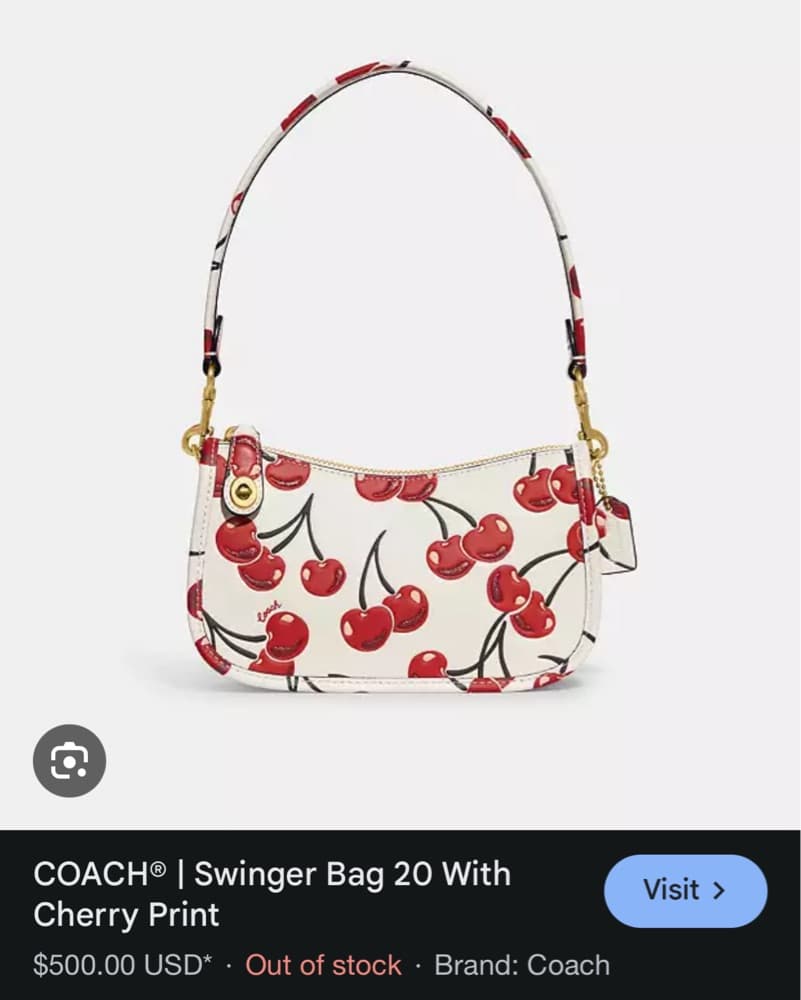 Cherry Coach Purse  - Image 1