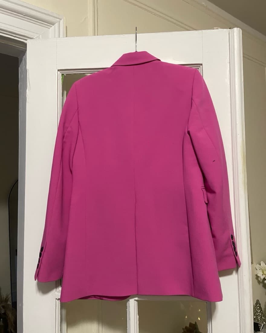 Vibrant Fuchsia Zara Pink Blazer - Image 3