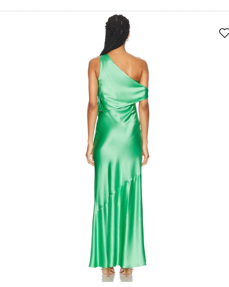 Staud Naomi One Shoulder Gown - Image 4