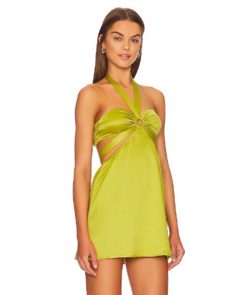 Revolve Green Spring Dress - Image 1