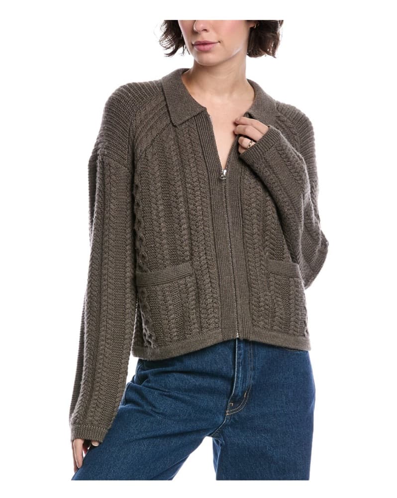 rag & bone Kerry Cable Wool Cardigan - Image 1