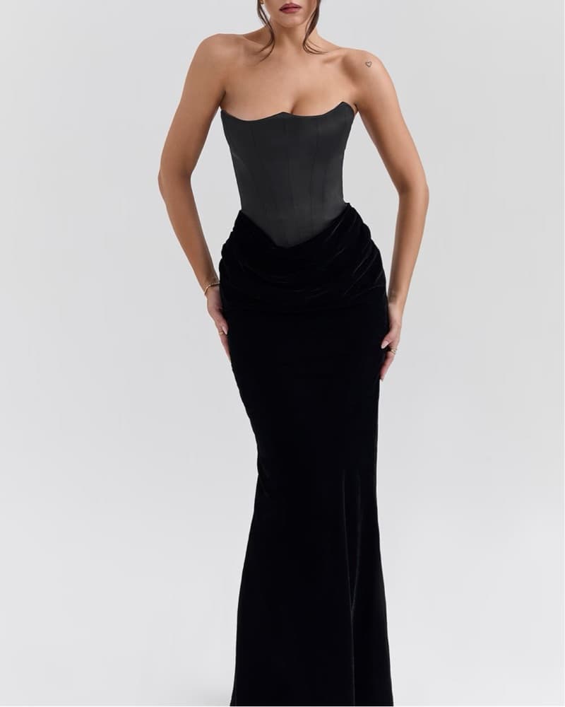 House Of CB Persephone Velvet Dress - Image 1